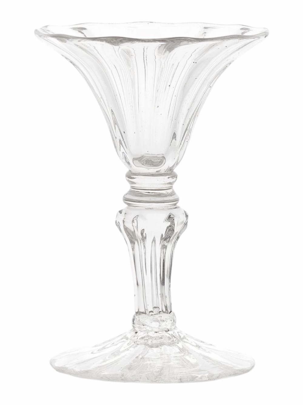 Mid-XVIII Antique Moulded Stem
Sweetmeat Glass (circa 1740-60)